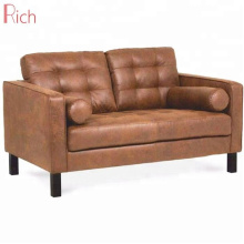 Factory Supply Living Room Used PU Couch Modern Wood Frame Sofa